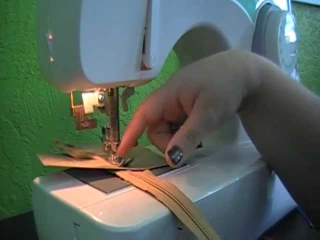 Sewing Tutorial Putting A Zipper In Paper for Card or Scrapbook