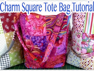 Tote Bag Tutorial: EASY Charm Square Tote Bag Tutorial