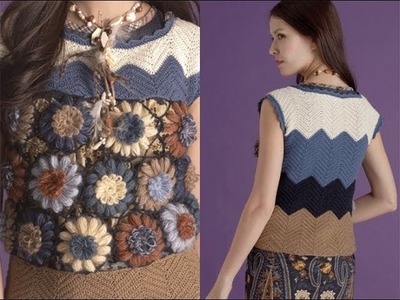 #11 Flower Vest, Vogue Knitting Early Fall 2011
