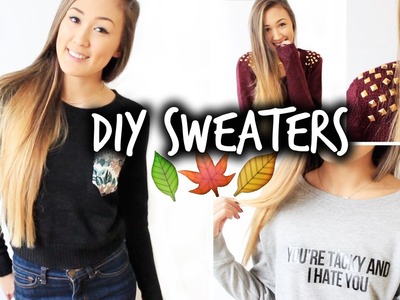 3 Easy & Affordable DIY Sweaters for Fall!