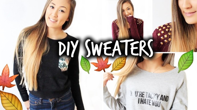 3 Easy & Affordable DIY Sweaters for Fall!