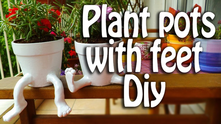 Ceramic pots with feet Diy
