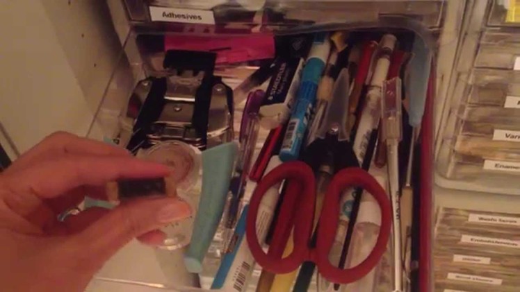Craft storage solution for small spaces - part 1