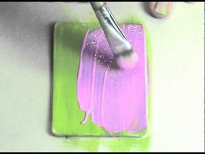 Craft Technique in a Minute, vol 5: Paint Mottle Technique. By Julia Andrus, Eco Green Crafts.