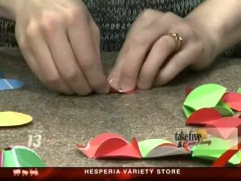 CraftSanity on TV: Making Christmas decorations out of recycled materials