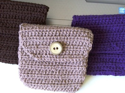 Crochet Belt pouch.bag  Bolista para cinto. video 2 and final