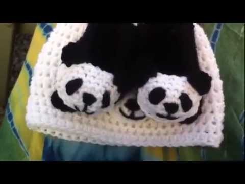 Crochet Showcase | Haylees Hats | Panda set and baby sweaters.