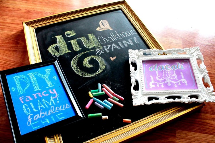 DIY: Chalkboard & Colored Chalkboard Paint !