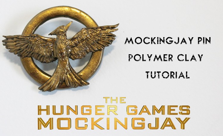 DIY Hunger Games Mockingjay Pin Polymer Clay Tutorial