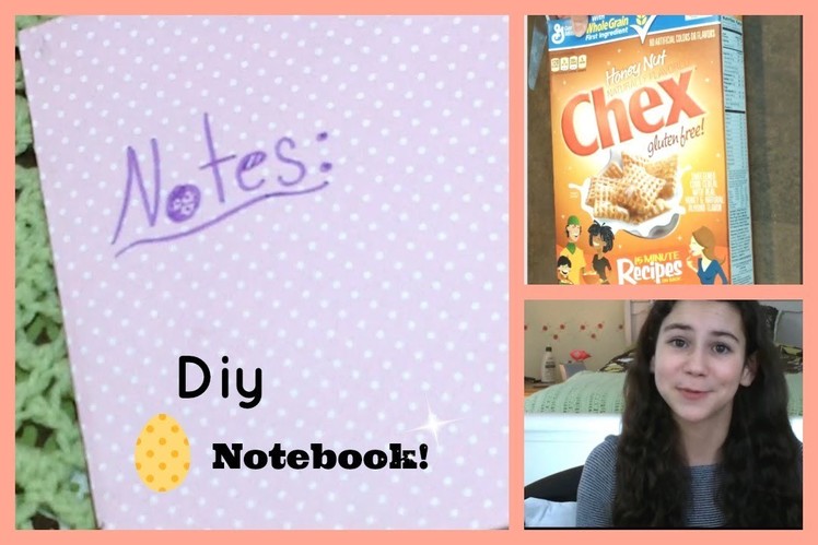 Diy Notebook From a Cereal Box ~ Easy Project!