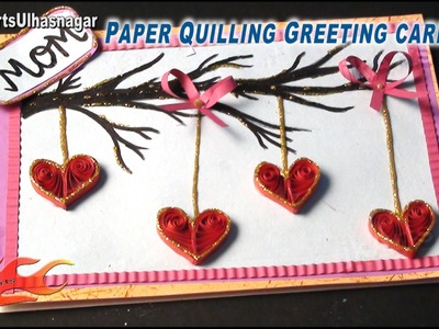 DIY Paper Quilling Heart Greeting Card  - JK Arts 565