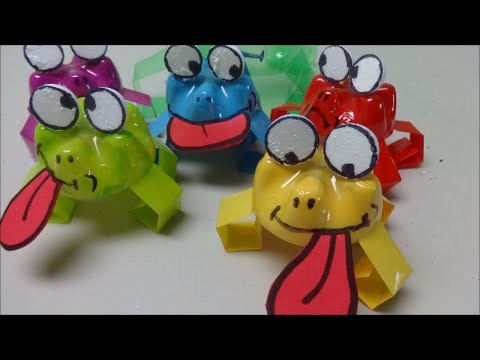 DIY Recycling Projects for Kids: Crazy Jumping Frogs Parade