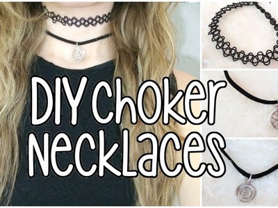 DIY | Tattoo. Charm Choker Necklaces