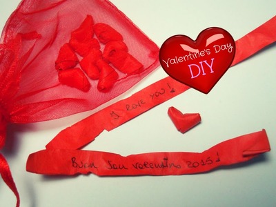 DIY Valentine's Day Gift ♥ Speaking Hearts in a Bag ♥ Origami Tutorial