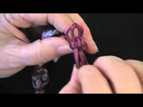 Double Chinese Button Knot made with two cords