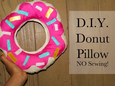 Easy DIY Donut Pillow No Sewing