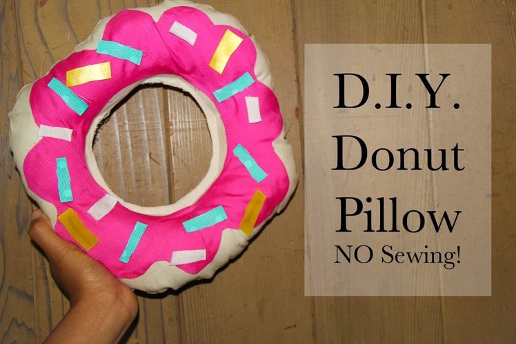 Easy DIY Donut Pillow No Sewing