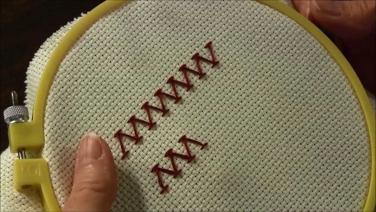 Embroidery Stitch - Chevron Stitch