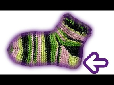 How to crochet a sock heel
