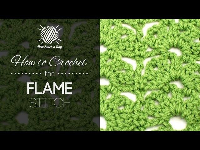 How to Crochet the Flame Stitch