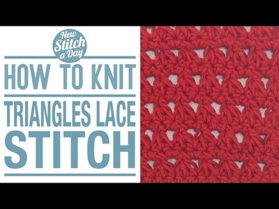 How to Crochet the Triangles Lace Stitch
