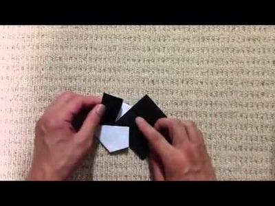How to make a origami Panda