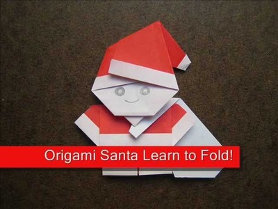 How to Make an Origami Santa with Bag