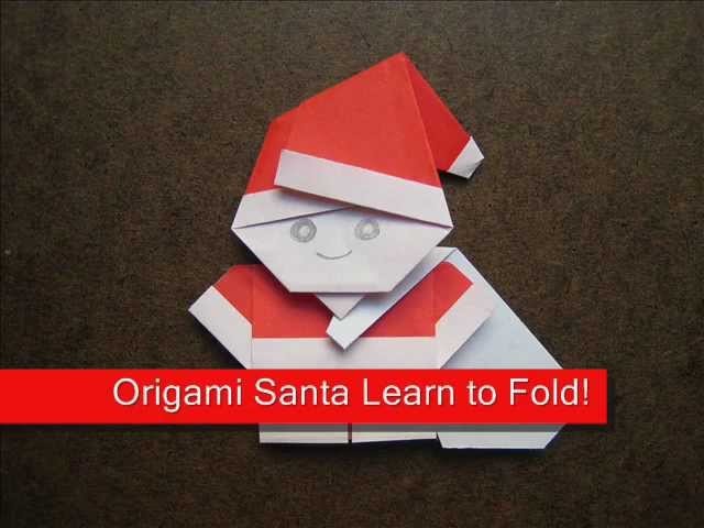 How to Make an Origami Santa with Bag