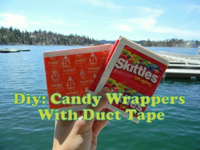 How To Make Candy Wrapper Crafts With Duct Tape (Candy Wrapper Base)