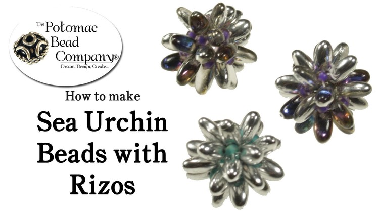 How to Make Sea Urchin Beads with Czech Rizo Beads (Part 1)