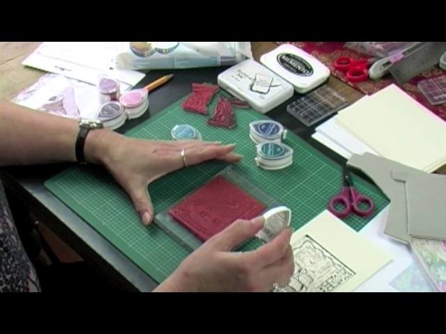 How to mount and use Crafty Individuals red rubber art stamps by Jean Hardy