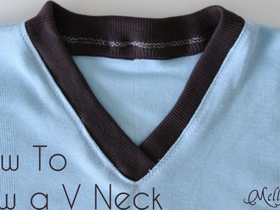 How To Sew a V Neck T-shirt