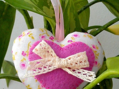 Make a Pretty Fabric and Felt Heart - DIY Crafts - Guidecentral