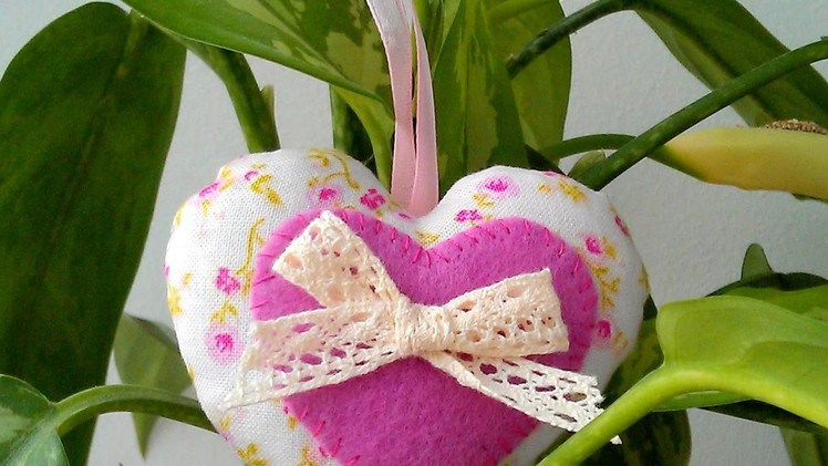 Make a Pretty Fabric and Felt Heart - DIY Crafts - Guidecentral