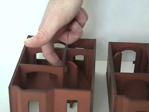 Miniature 2 Story House for 28mm Tabletop Games