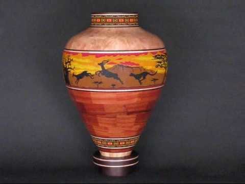 "On Safari"   a segmented wood turning by Eucled Moore