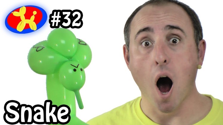 One Balloon Snake - Balloon Animal Lessons #32