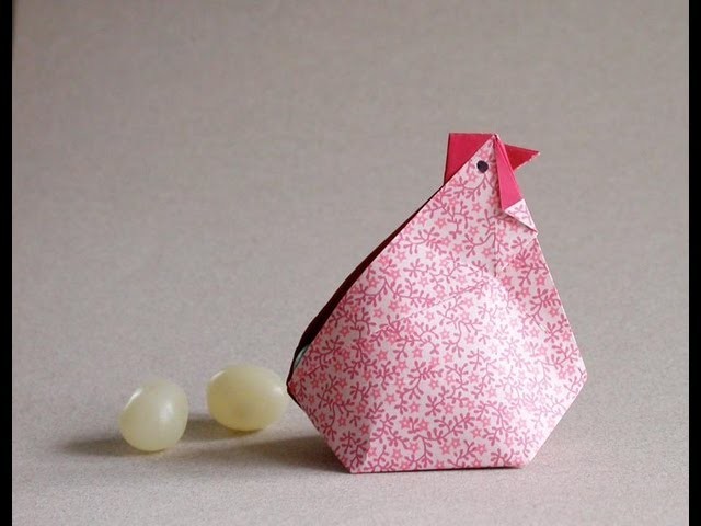 Origami Hen video Instructions -Gallina en origami