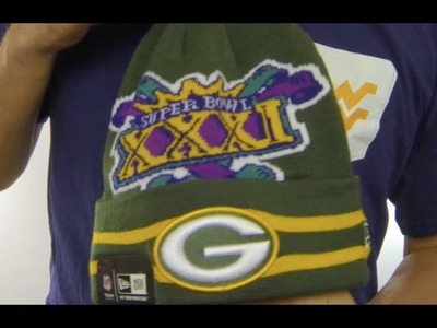 Packers 'SUPER BOWL XXXI' Green Knit Beanie Hat by New Era