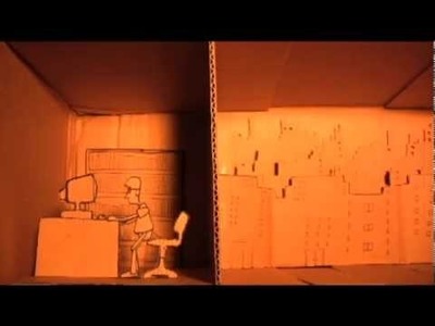 Paper cut stop motion animation