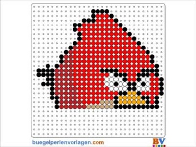 Plantillas Hama Beads Tutorial - Angry Birds