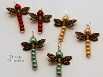 Tutorial -Beaded Dragonfly Pendant Charms