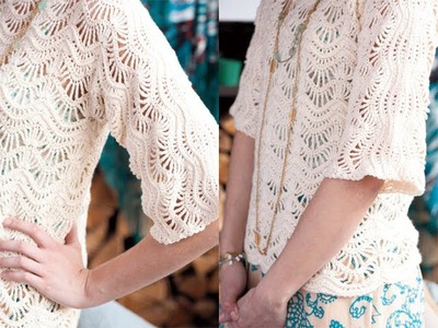 #15 Lace Pullover, Vogue Knitting Crochet 2012