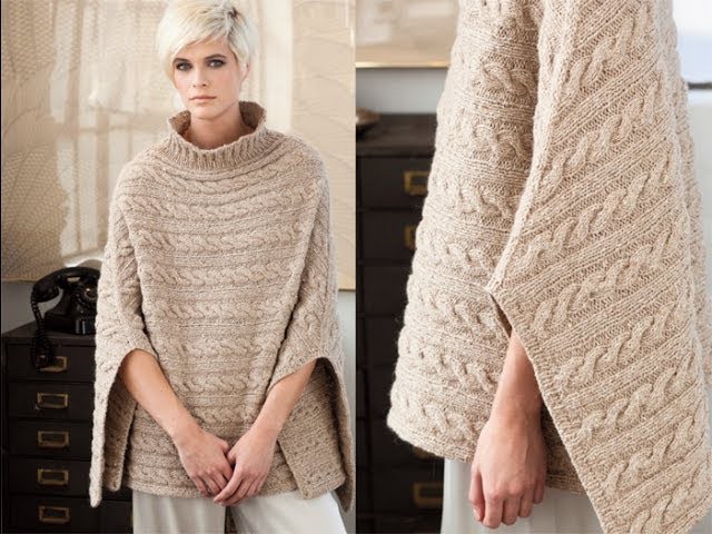 #2 Cabled Poncho, Vogue Knitting Winter 2011.12