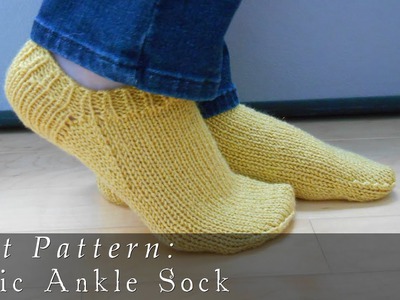 Basic Ankle Sock  |  Knit Pattern