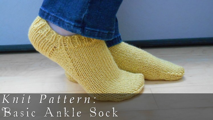 Basic Ankle Sock  |  Knit Pattern