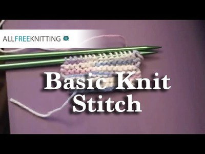 Basic Knit Stitch (Continental Method)