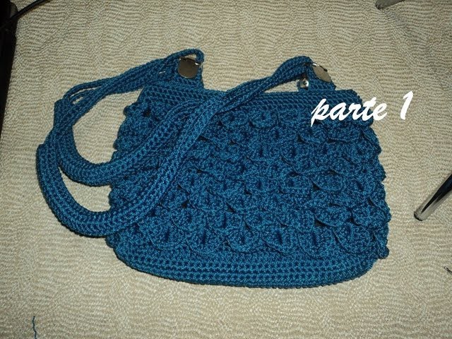 BOLSA PUNTO ESCAMA A CROCHET PARTE 1
