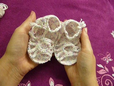Босоножки крючком для малыша от 6 мес.Crochet and knitting.