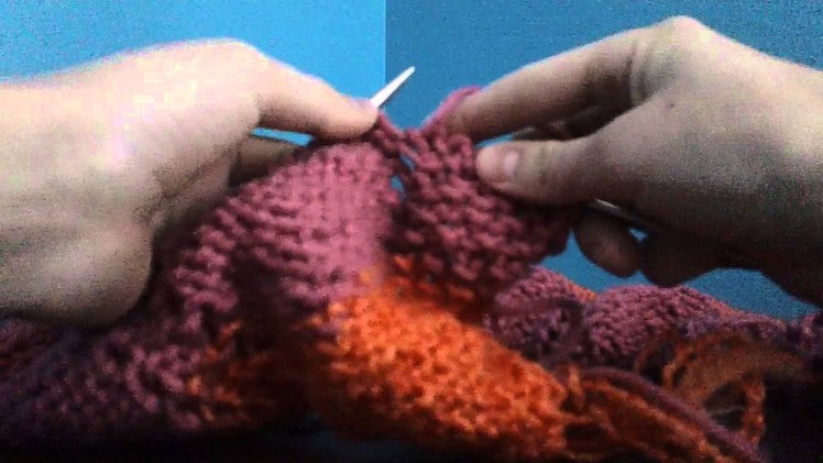 Chevron Knitting Stitch Tutorial-Part 2